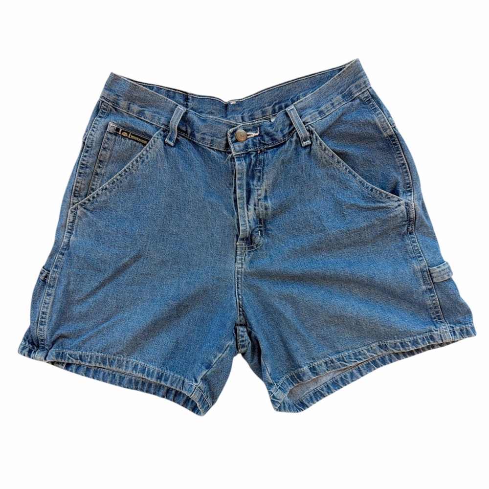 L.E.I. 90s blue denim shorts with button fly size 11